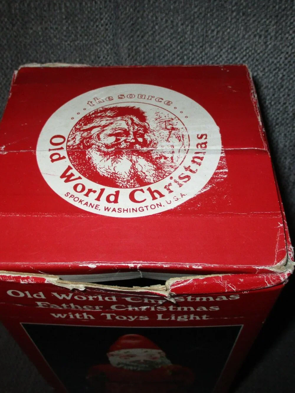 Old World Christmas Santa Light Father Christmas with Toys